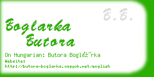 boglarka butora business card